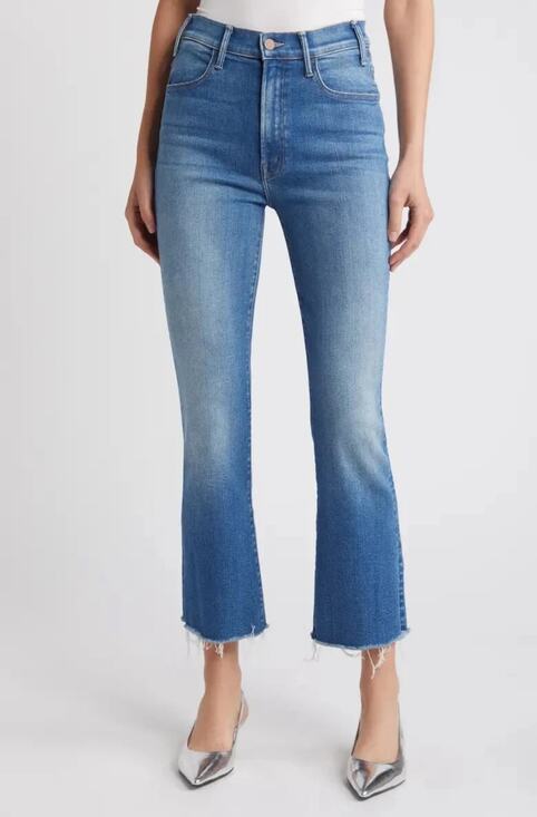 MOTHER Denim - MOTHER The Hustler Ankle Fray Jeans 25 Meet Cute Flare High Rise quiet luxury